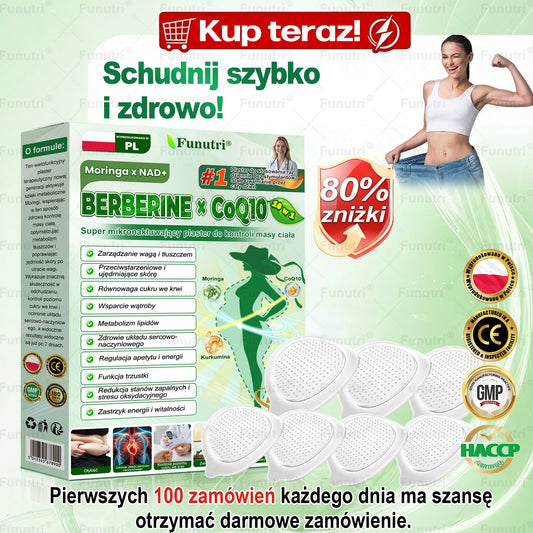 Oficjalny Sklep 👩‍⚕️👩‍⚕️Funutri® 10 w 1 metaboliczny wyszczuplający plaster z nanomikroigłami  (Tylo raz dziennie – widoczne zmiany już w 7 dni)Wsparcie przy otyłości, cukrzycy, bezdechu sennym, problemach ze stawami i nie tylko