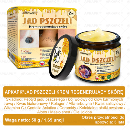 Polecane przez USK w Białymstoku · Wyprodukowano w Polsce✨✨ 𝖠𝖯𝖪𝖠𝖯𝖪® krem regenerujący skórę z jadem pszczelim💰✨✨✨✨