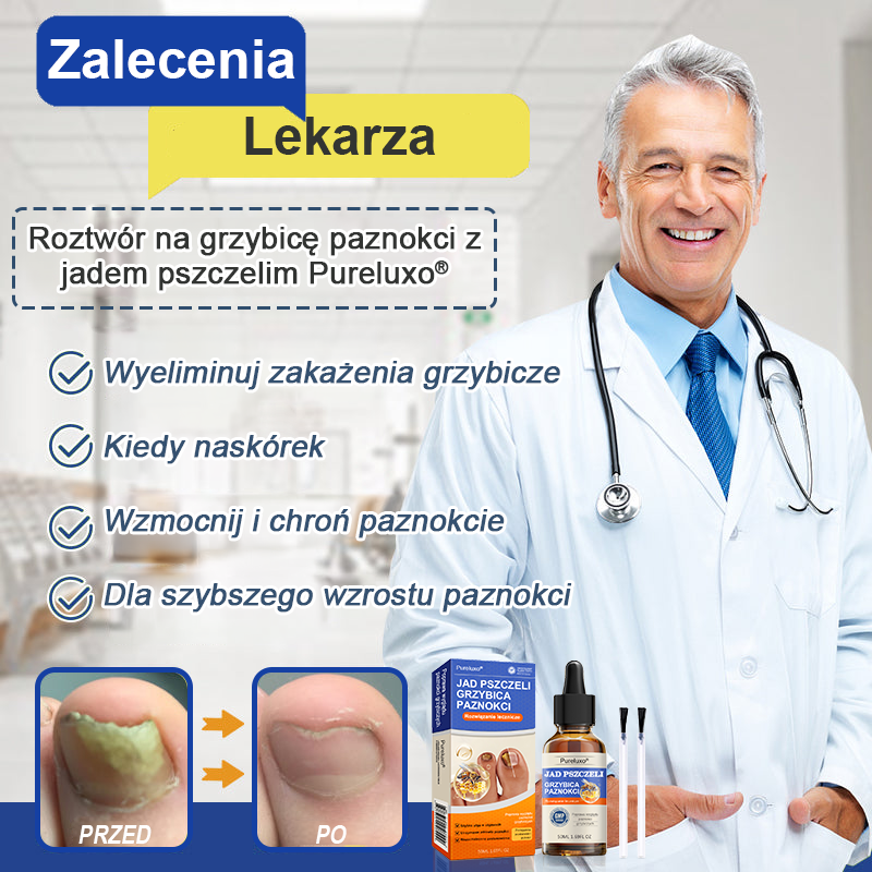 🐝👣Pureluxo® Bienengift Nagelpilz Leczenie: Całkowite rozwiązanie problemu grzybicy paznokci🌟👣👣