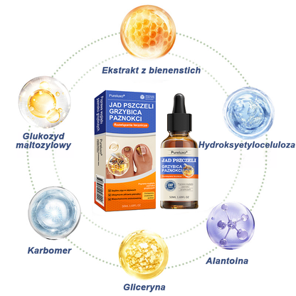 🐝👣Pureluxo® Bienengift Nagelpilz Leczenie: Całkowite rozwiązanie problemu grzybicy paznokci🌟👣👣