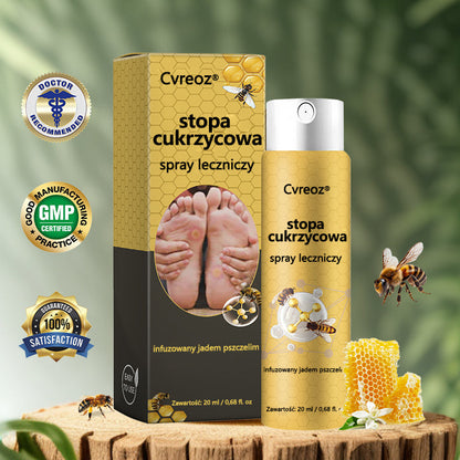 Cvreoz® Leczniczy spray do stóp cukrzycowych- zawiera jad pszczeli, który przyspiesza gojenie i zapobiega infekcjom!🌿