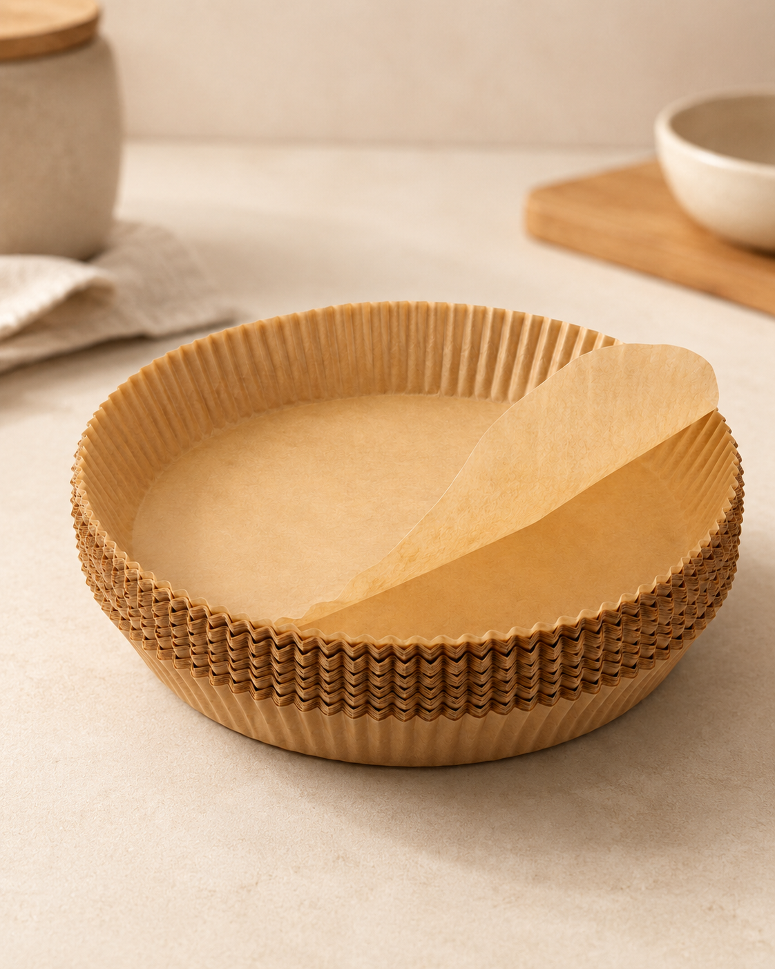 Disposable Air Fryer Paper Liners – Round Non-Stick Basket Inserts for Easy Cleanup