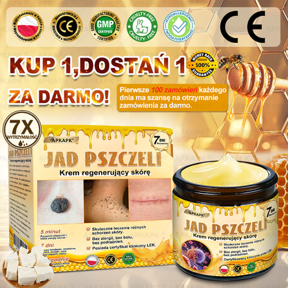 Polecane przez USK w Białymstoku · Wyprodukowano w Polsce✨✨ 𝖠𝖯𝖪𝖠𝖯𝖪® krem regenerujący skórę z jadem pszczelim💰✨✨✨✨