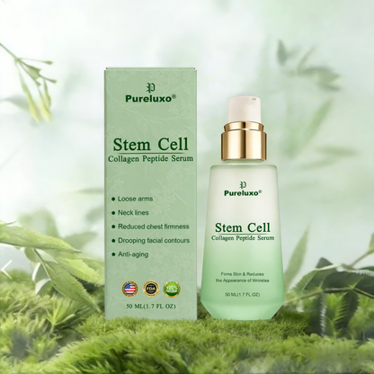 （Oficjalnie certyfikowane i wyłącznie autoryzowane）☘️ Pureluxo® Serum z komórkami macierzystymi i peptydami kolagenu 🪄 （Ujędrnia skórę i redukuje widoczność zmarszczek）☘️