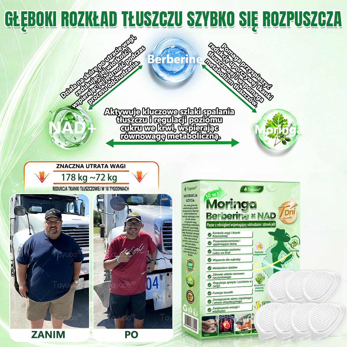 Oficjalny Sklep | 💫💫 𝑻𝐚𝙮𝘂𝙤𝒐® 𝐌𝐨𝐫𝐢𝐧𝐠𝐚 ·𝘽𝙚𝙧𝙗𝙚𝙧𝙞𝙣𝙚× 𝑵𝑨𝑫+10-𝐰-1 𝙕𝙖𝙖𝙬𝙖𝙣𝙨𝙤𝙬𝙖𝙣 𝒑𝒍𝒂𝒔𝒕𝒆𝒓 𝐧𝐚𝐧𝐨 𝐳  𝙢𝙞𝙠𝙧𝙤𝙞𝙜ł𝙖𝙢𝙞🇵🇱 (Tylko raz dziennie — widoczne pierwsze zmiany już po 7 dniach)✅Kompleksowe wsparcie sylwetki, skóry, poziomu cukru i dobrego snu💰💫💫💫💫