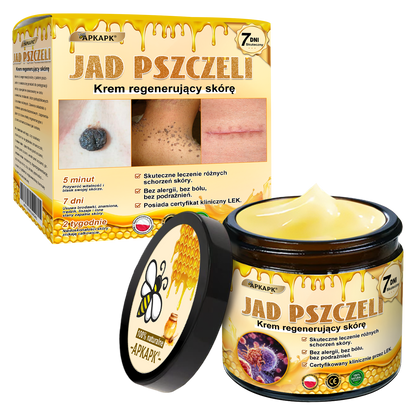 Polecane przez USK w Białymstoku · Wyprodukowano w Polsce✨✨ 𝖠𝖯𝖪𝖠𝖯𝖪® krem regenerujący skórę z jadem pszczelim💰✨✨✨✨